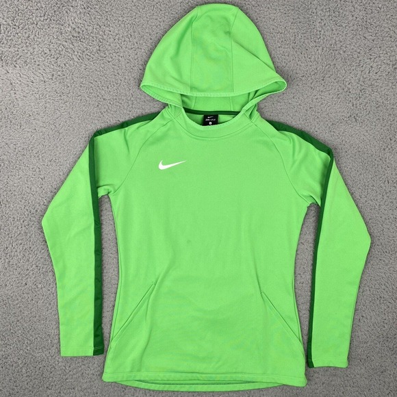 Nike Tops - Nike Women's Dri-Fit Academy 18 Green Pullover Hoodie Size Small - AJ0110-361